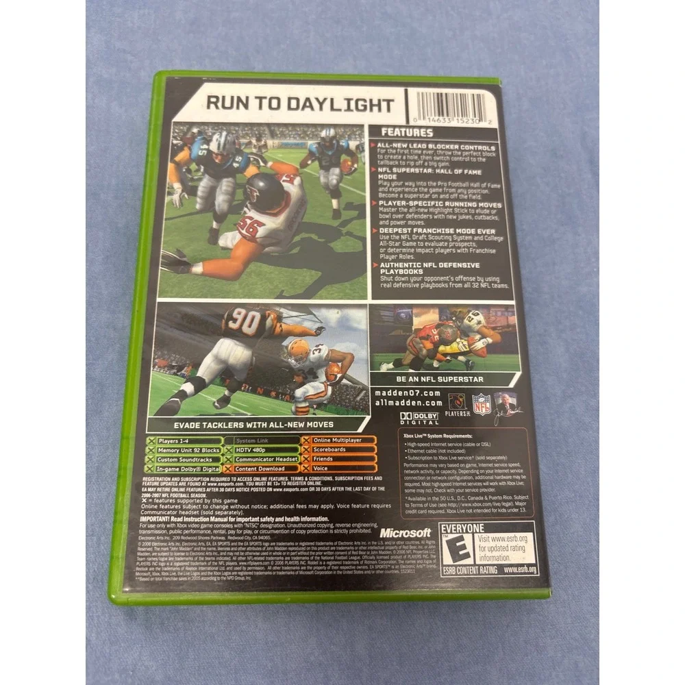 EA Sports Madden NFL 07 Case Xbox MechAssault Disc‎ Good Original Xbox Bundle